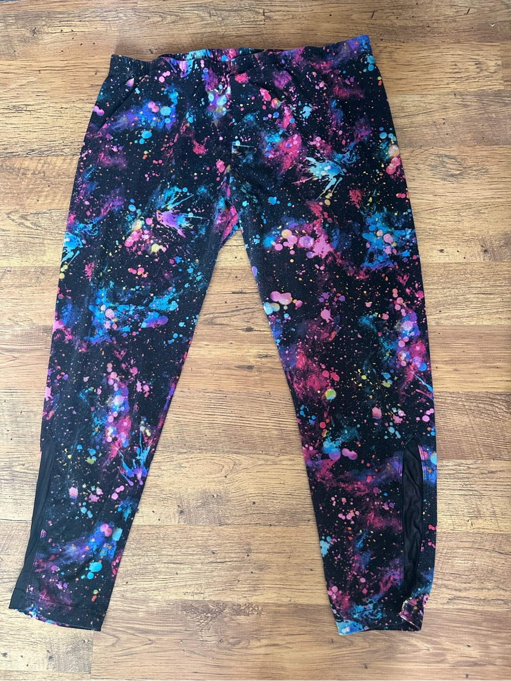 No Boundaries Galaxy Paint Splatter Leggings XXL/2XG (19)